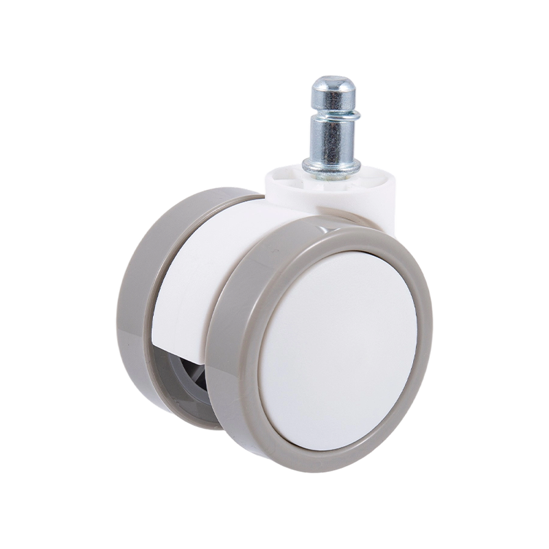 60/32 Bánh xe đua màu trắng và màu xám Phụ kiện caster phổ quát