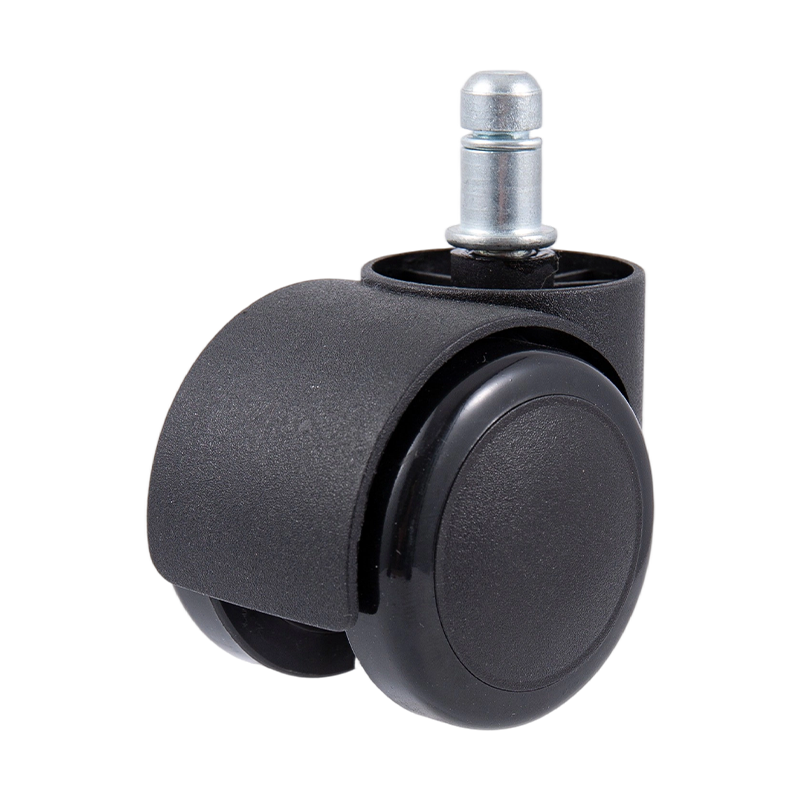 50/38 Phụ kiện Caster toàn bộ bánh xe PU Black cho ghế văn phòng