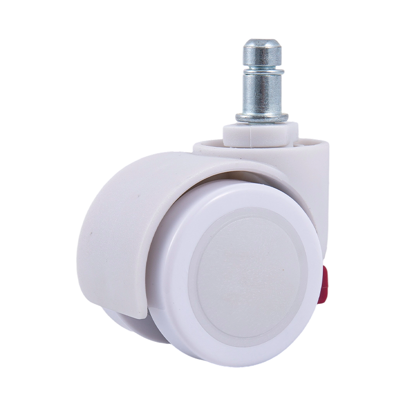 Tất cả các phụ kiện caster phổ quát của trẻ em màu trắng, bánh xe phanh sàn
